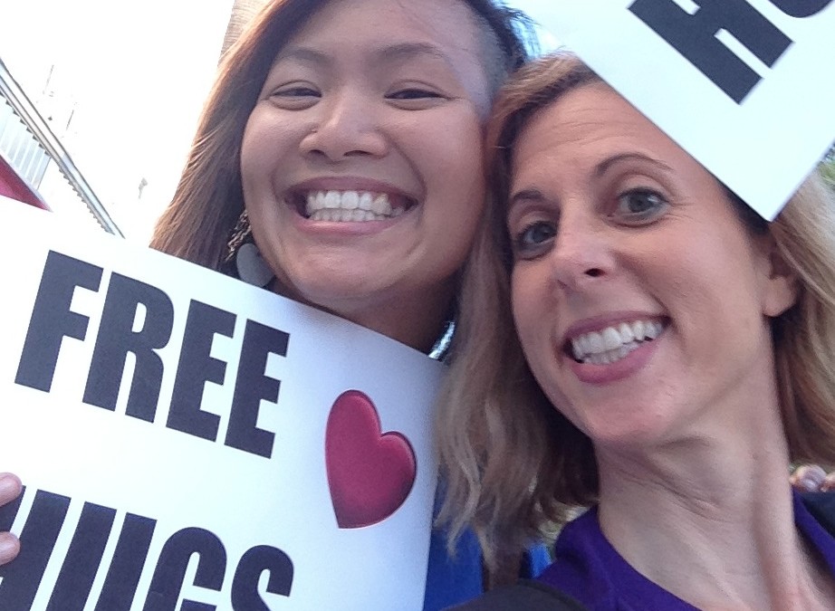 Photos from our First Free Hugs Event